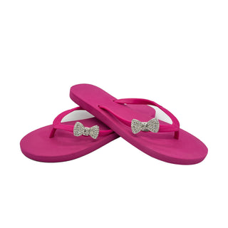 Fuchsia Popit Flip Flop for Woman with Changeable Charm