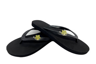 Black Popit flip flop for Woman popit Sandal with Changeable Charm