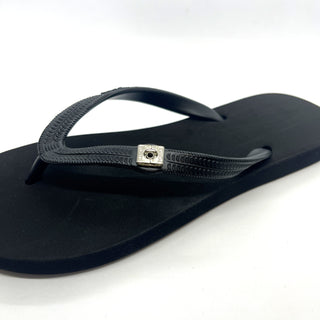 Black Popit Flip Flop for Woman popit sandal with Changeable Charm