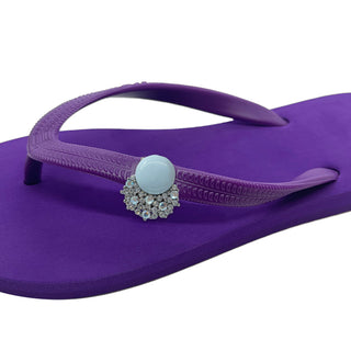 Purple Kids Popit Flip Flop for kids Sandal with Changeable Charm