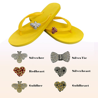 Bee/Heart/Tie-Jewelry-grade Charms for  Flip Flops/Bags/Wallet