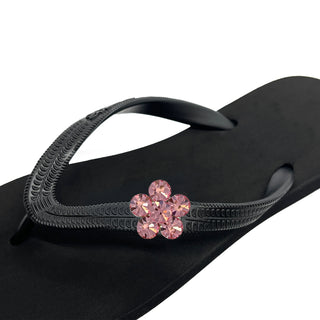 Black Popit Flip Flop for Woman popit sandal with Changeable Charm