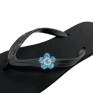 Black Popit Flip Flop for Woman popit sandal with Changeable Charm