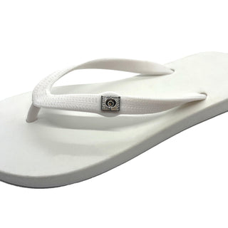 White Popit Flip Flop for woman with Changeable Charm