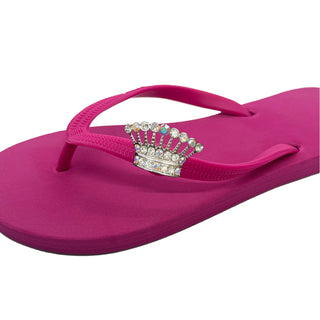 Fuchsia Popit Flip Flop for Woman with Changeable Charm