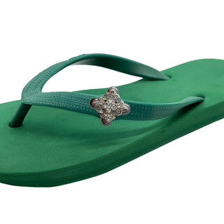 Green Popit Flip Flop for woman popit Sandal with Changeable Charm