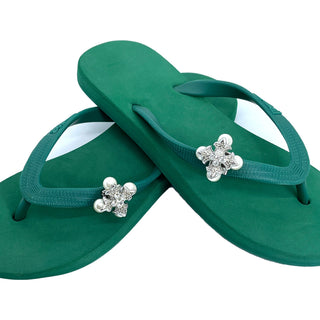 Green Popit Flip Flop for woman popit Sandal with Changeable Charm