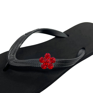 Black Popit Flip Flop for Woman popit sandal with Changeable Charm