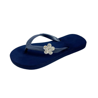 Navy Popit Flip Flop kids Sandal with Changeable Charm