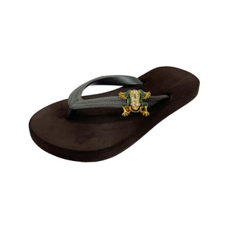 Brown Popit Flip Flop kids Sandal with Changeable Charm