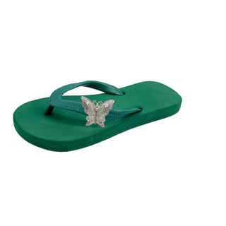 Green Popit Flip Flop kids Sandal with Changeable Charm