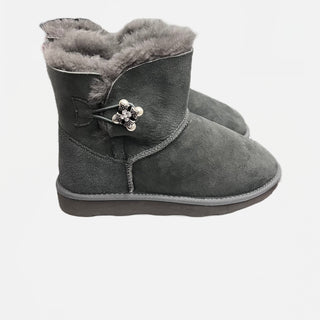 Grey Popit Boot for Woman Boot with Changeable Charm