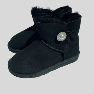 DarkBlack Popit Boot for Women Winter Boot with Changeable Charm